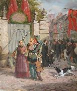 david monies Soldaternes indtog i Kobenhavn 1849 Germany oil painting artist